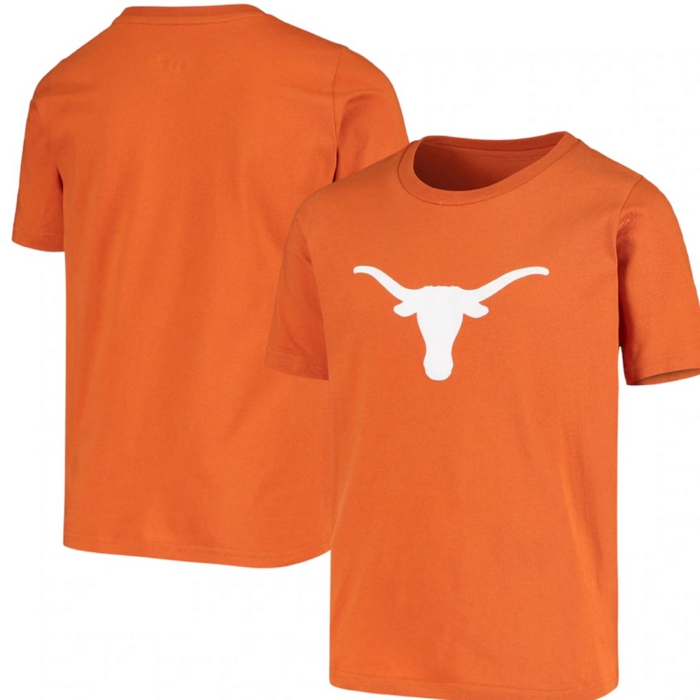 Texas Longhorns  Primary Logo T-Shirt - Texas Orange Size Medium